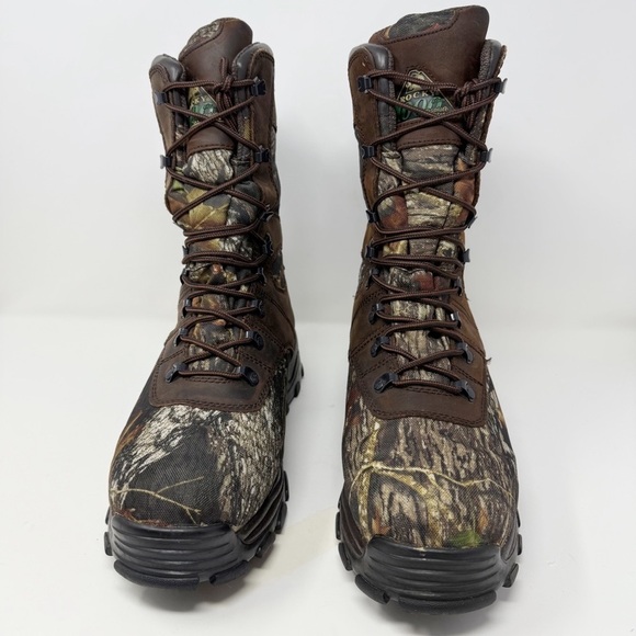Rocky Sport Utility Max Brown and Green Outdoor Boots with Camouflage Design main image 16